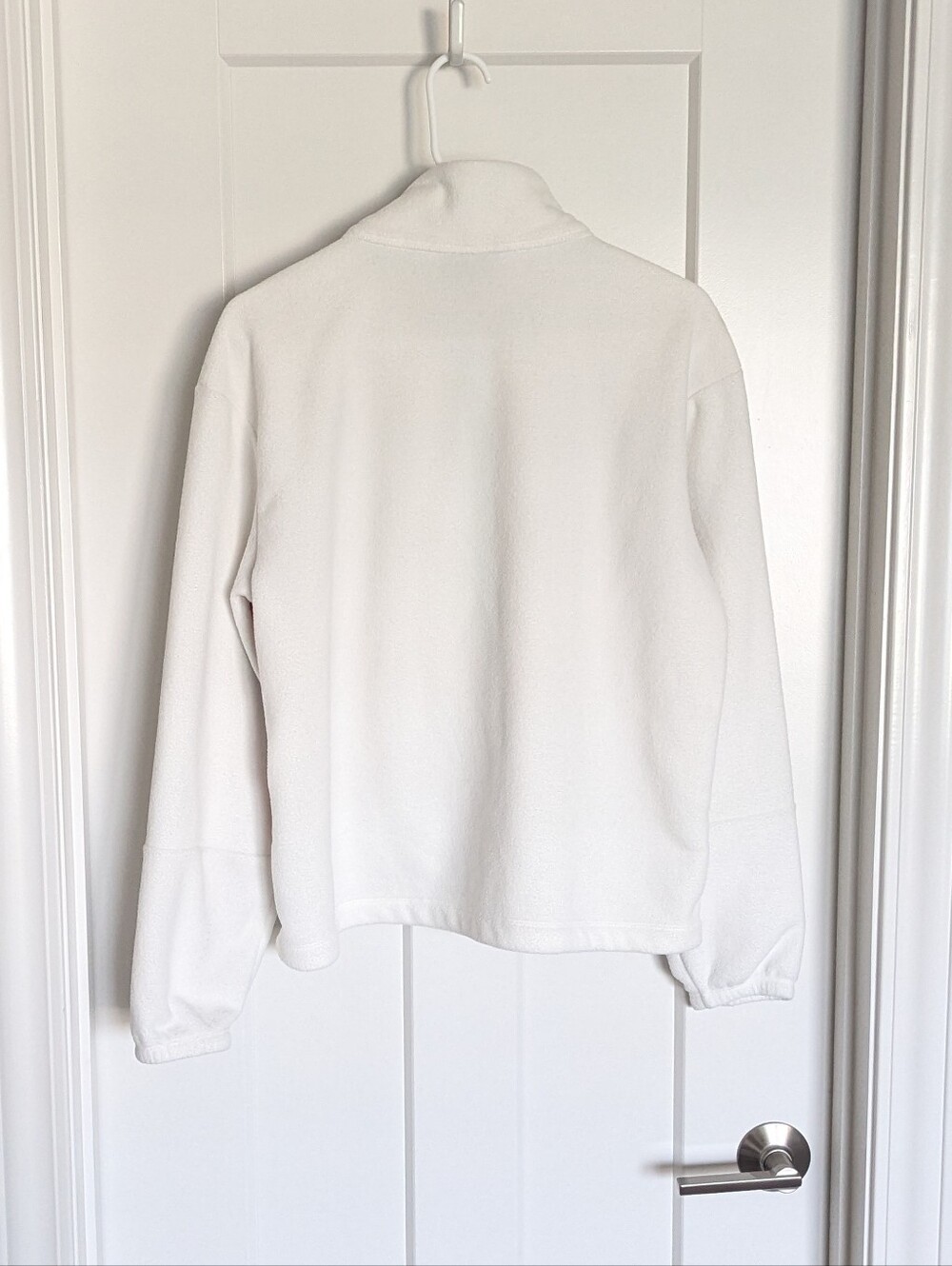 Patagonia Microdini 1/2 Zip Fleece Pullover - White sz M - Picture 5 of 7